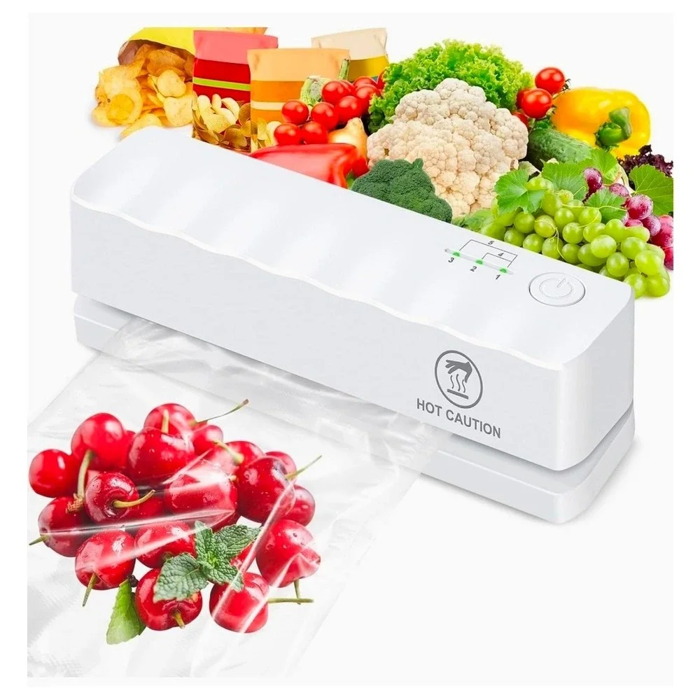 NEW in damaged box Rechargeable Mini Bag Sealer Heat Sealer Vacuum Sealer Device